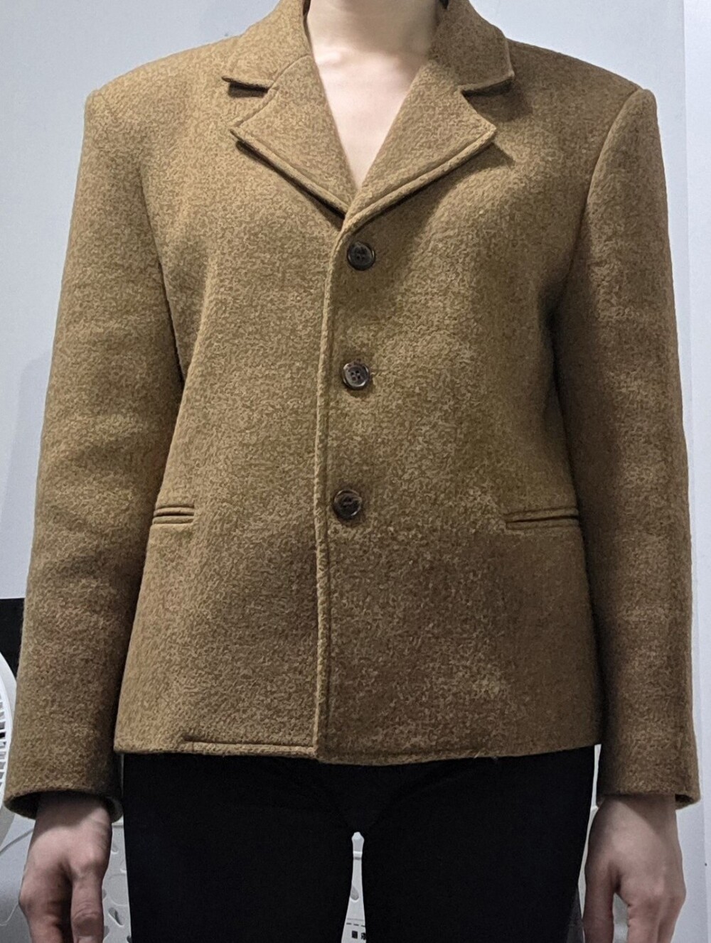 The Barnnet Camel Wool Blend Tailored Jacket